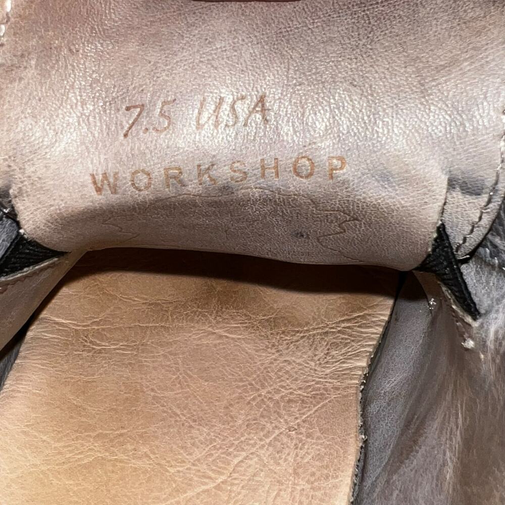 Bed Stu Helen Leather Heeled Ankle Bootie Shoes Dark Brown Point Toe Women 7.5 - Picture 4 of 16